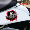 2~5 шт. наклейки на автомобиль скелет череп в отверстии забавные красочные автомобильные наклейки отверстие ужас череп наклейка на автомобиль
