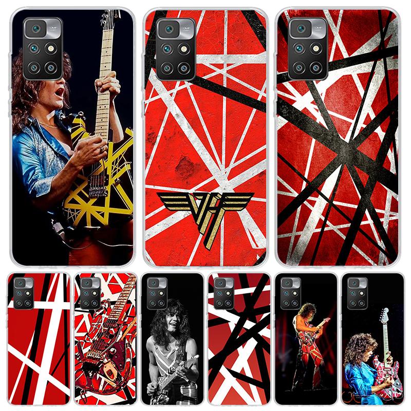 Eddie Van Halen Graphic Guitar Case Phone Cover for Xiaomi Redmi 13 13C 14C 12 12C 10 10C 10A 9 9C 9A 9T 8 8A 7 7A 6 Pro 6A K70