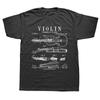 Unisex Funny Violin Anatomy T Shirts Graphic Cotton Streetwear Short Sleeve Birthday Gifts Summer Style Violinist Music T-shirt Unisex