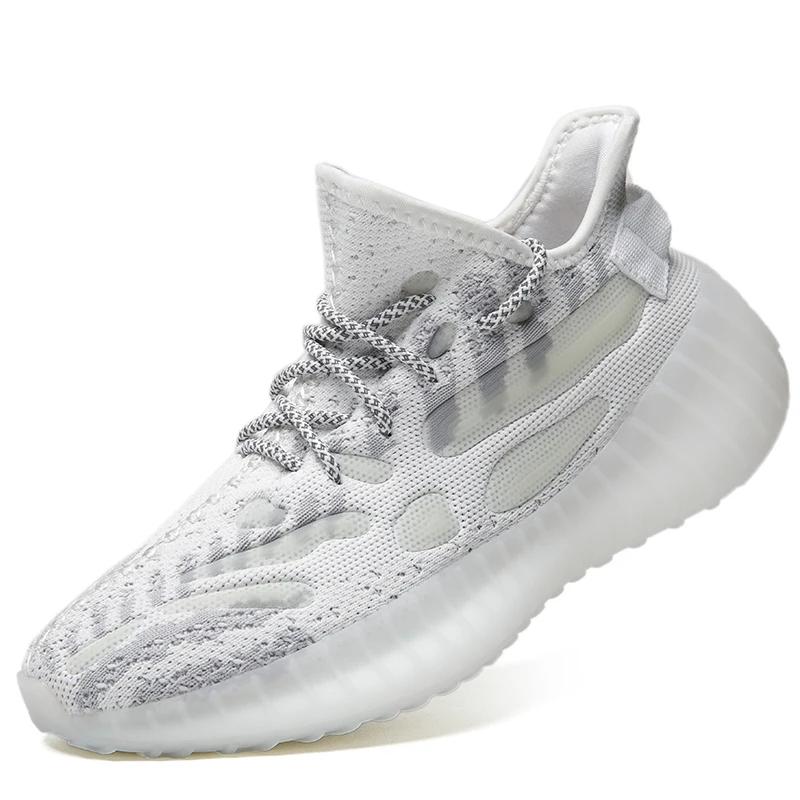 New Sneakers Men Shoes Mesh Breathable Male Trainers Street Trend Platform Walking Shoes For Men Light Sports Running Shoes