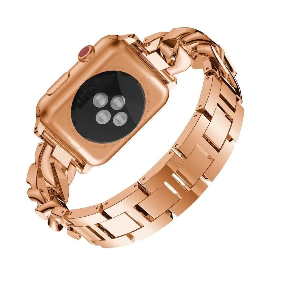 Классический ремешок для Apple Watch Band Ultra 2 49 мм 45 мм 41 мм 42 мм 38 мм 40 мм 44 мм браслет Corre iWatch series 9 8 7 6 5 4 se Diamond Strap