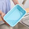 350ML/800ML Silicone Folding Lunch Box Portable Lightweight Food Storage Container for Office School Home