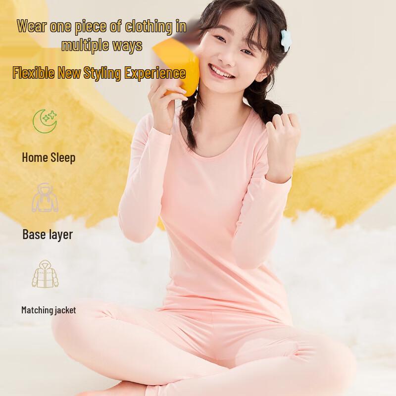 Langsha Girls' Thermal Underwear Set for Teens