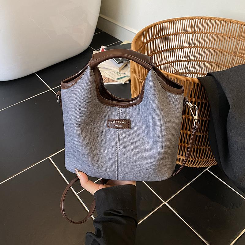 Премиальная женская сумка 2025 новая модная дорожная сумка на плечо, повседневная универсальная сумка-мессенджер, сумка-ведро