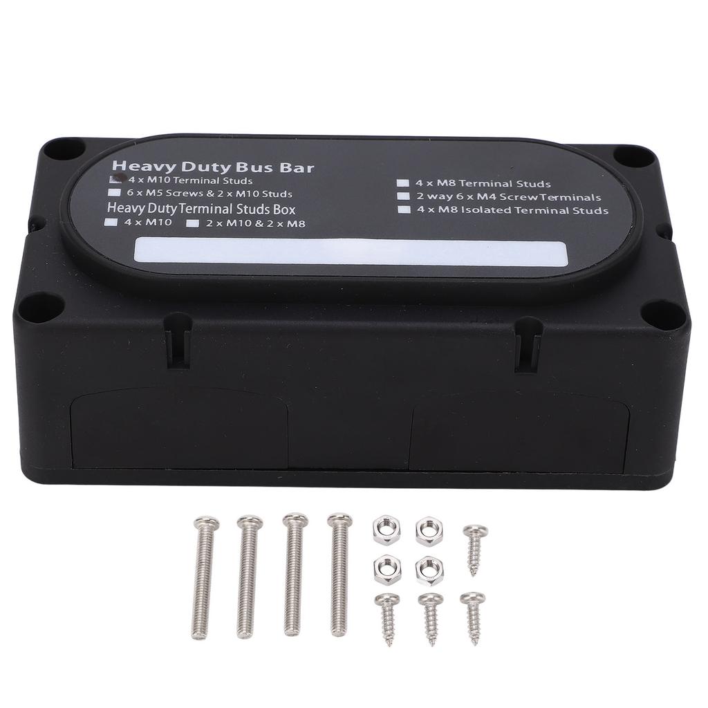 Сверхмощная распределительная коробка шин DC48V 300A огнестойкая, устойчивая к ржавчине для автомобилей 12-48В, грузовиков, автодомов, судов, Boa