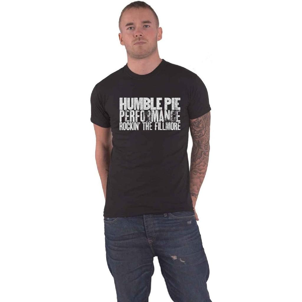 Humble Pie T Shirt Rockin The Fillmore Band Logo Official Mens Black