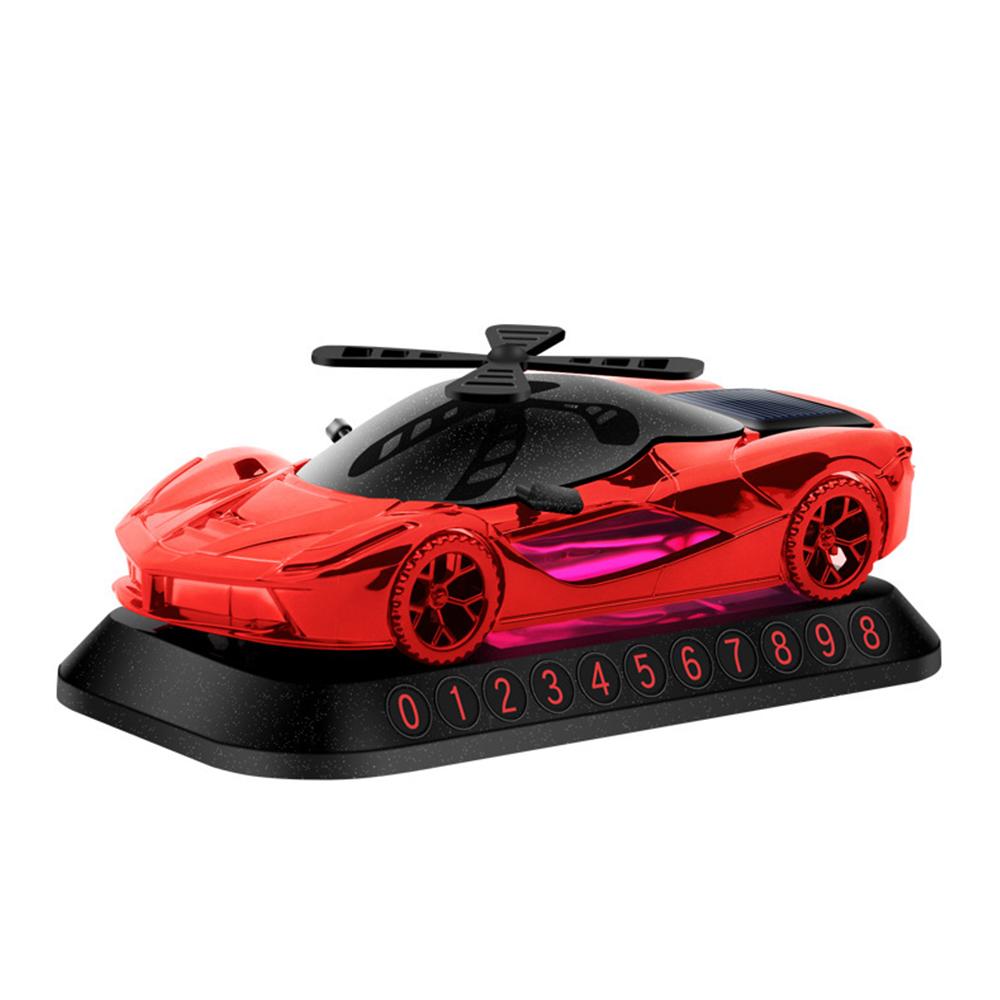 Солнечный автомобильный освежитель воздуха вращающийся спортивный автомобиль моделирование ароматерапия парковочный номерной знак украшения украшения аксессуары