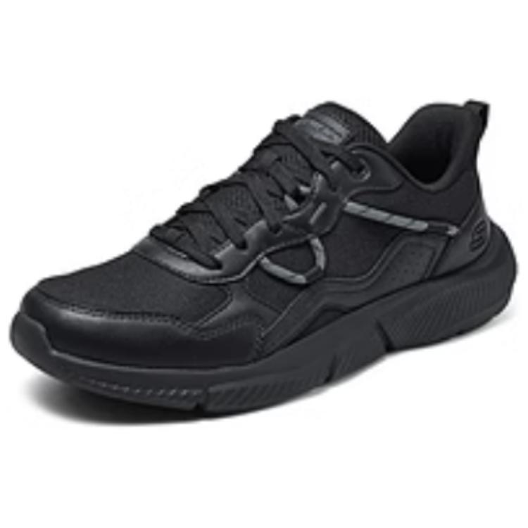 Skechers Ingram Usa Уличная одежда Удобные Универсальные Прочные Низкие Повседневные Кроссовки Мужские Кроссовки Черный 210963-BBK
