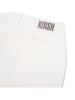 Kirsh Basic Denim Mini Skirt [White]