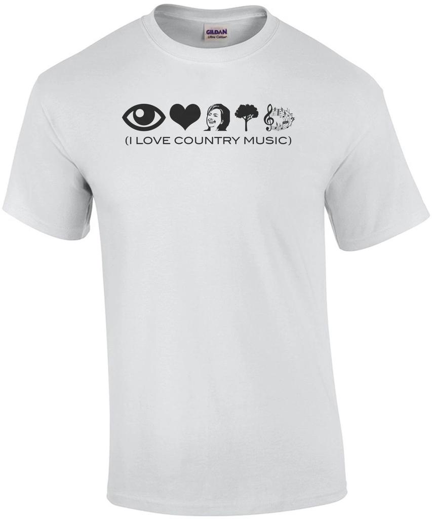 I Love Country Music Anti Hillary Clinton T-Shirt