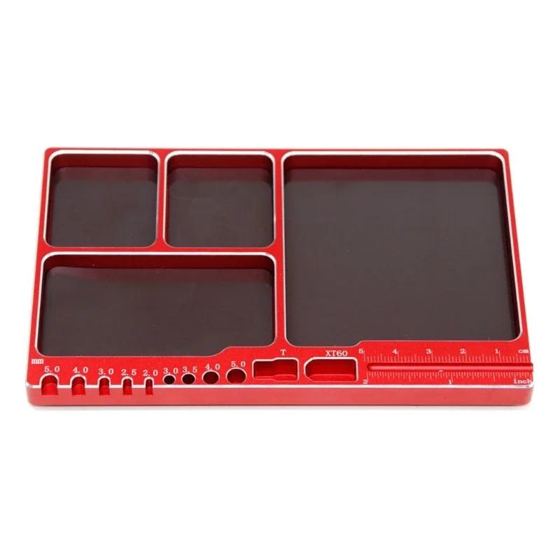 Magnetic Screw Tray Storage Container Ring Electronic Parts Screw Beads Organizer Tray for Boat Airplane Model HSP RC Model Car