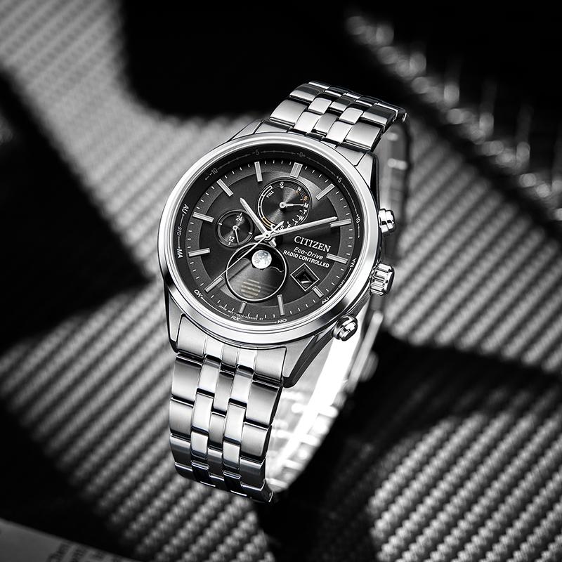 Citizen Мужские часы Eco-Drive с радиоуправлением фазами Луны и вечным календарем BY1030-50E