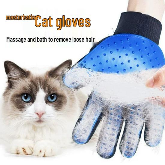 Pet Hair Removal Glove: Cat and Dog Fur Cleaner & Brush