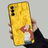 Чехол для телефона One P-Punch Man Saitama для Samsung Galaxy A13,A21s,A22,A31,A32,A52,A53,A71,A80, Мягкий черный корпус