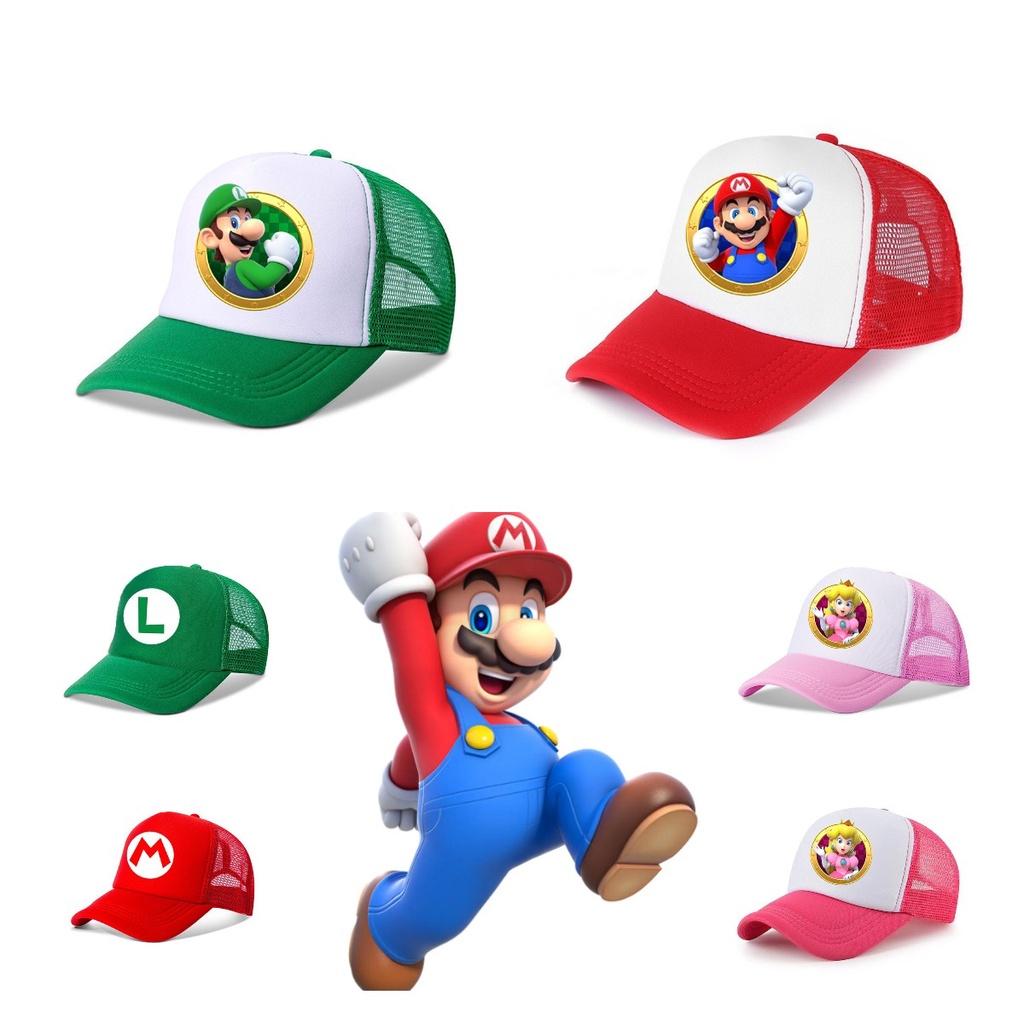 Мультяшная шляпа от солнца Super Mario Brothers для детей, дышащая, идеально подходит для всех сезонов