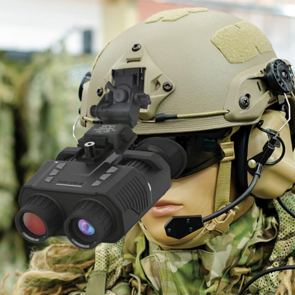Очки ночного видения 1080P, 4-кратный цифровой зум, инфракрасный бинокль ночного видения с возможностью громкой связи на голове