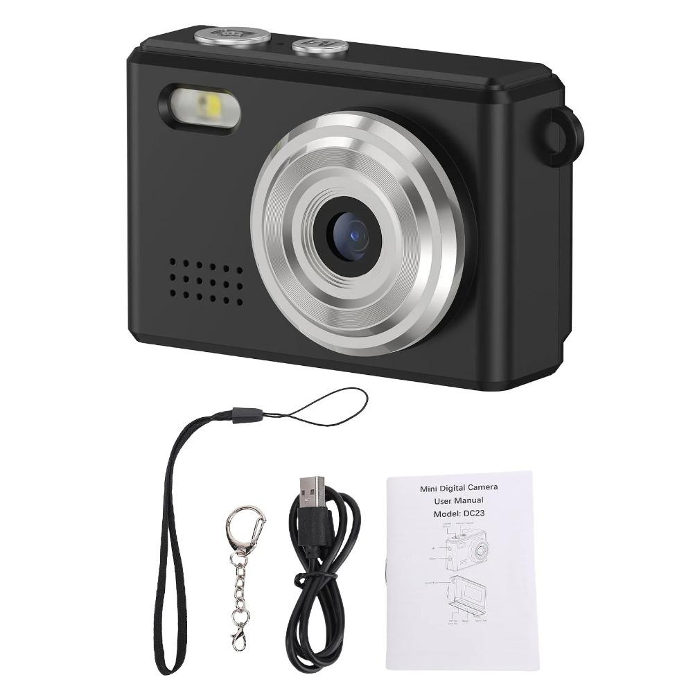 1080P HD Video 12MP Photo Portable LED Display 6 Filters Support Digital Camera Keychain Camera for Travel Study Recording