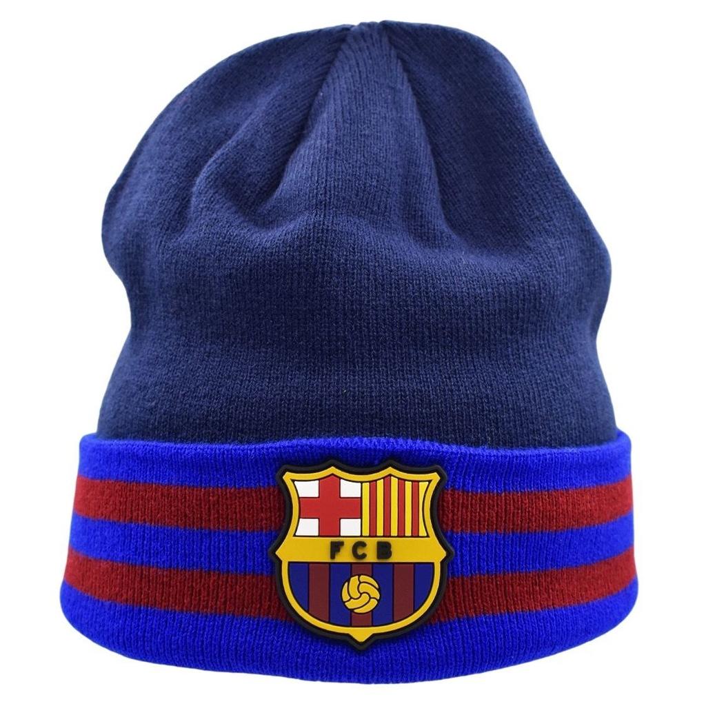 FC Barcelona czapka zimowa junior hat 5004GLIP granatowy OSFW