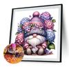 5D DIY Full Round Drill Diamond Painting Lavender Gnome Kit Home Decor30x30cm