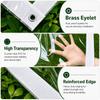 Clear Waterproof Tarpaulins Heavy Duty Transparent PVC Tarp Sheet Reinforced Edges Grommets Rainproof Cover For Patio Garden Greenhouse