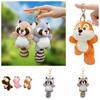 Plush Raccoon Plush Keychain Stuffed Animals Stuffed Animal Keyring Bag Pendant