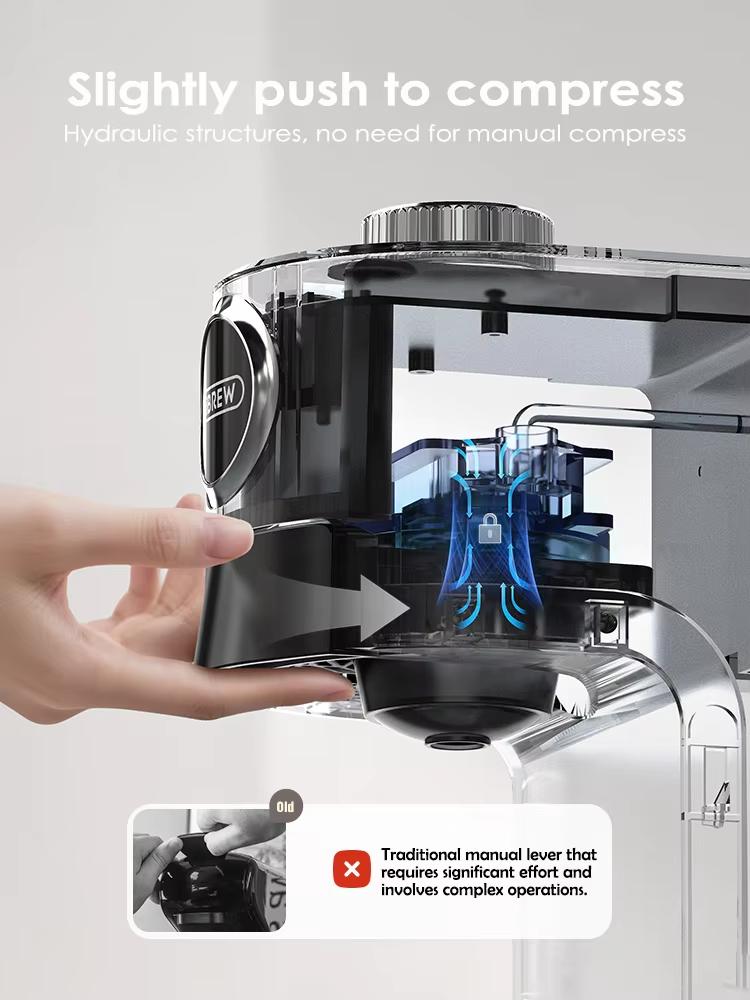 HiBREW 3 In 1 Multiple Capsule Coffee Machine Hot/Cold DG Cappuccino Nes Small Capsule Ground Coffee Cafeteria H3C