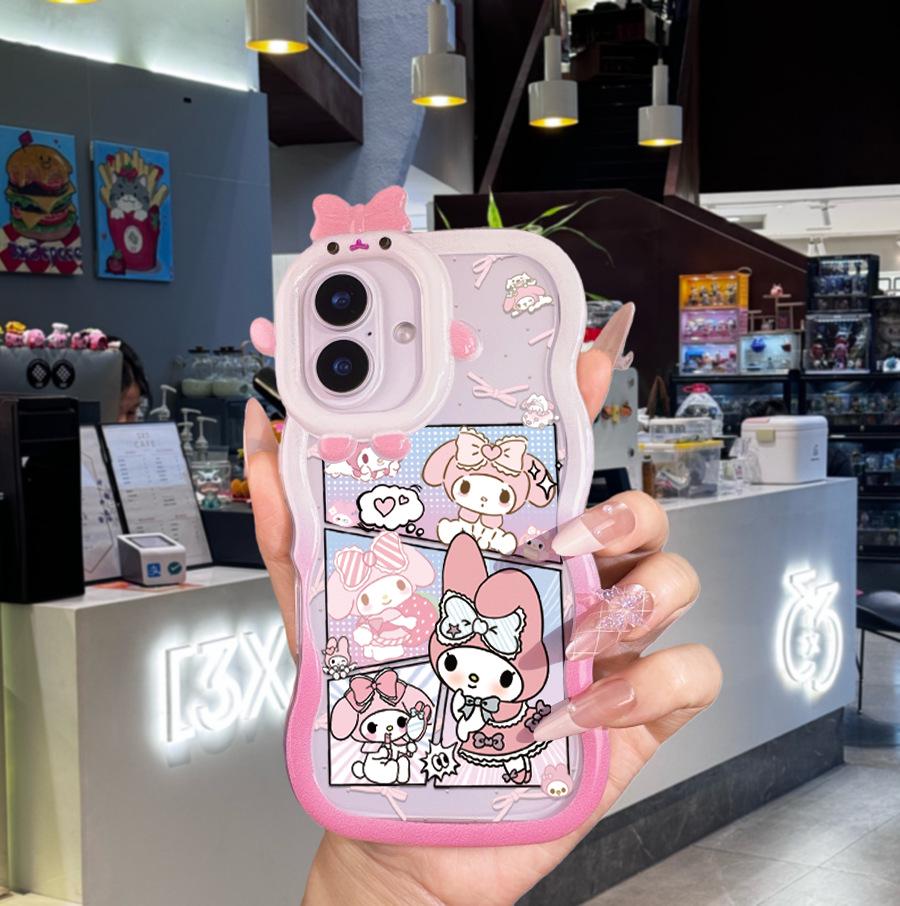 Мультяшный чехол Sanrio для Apple 17/16/17PROMAX - Милый, Прочный и Стильный