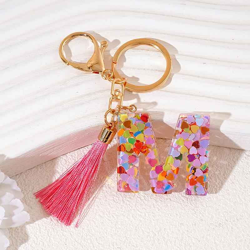 Брелок из смолы с буквами AZ 26, инициалами, бабочкой, кисточкой, подвеской, брелоком, изысканным украшением для рюкзака, аксессуарами, подарками