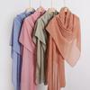 New Pearl Chiffon Long Scarf With Star Diamond For Women