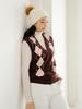 NITINA Cashmere Blending Argyle Vest Br