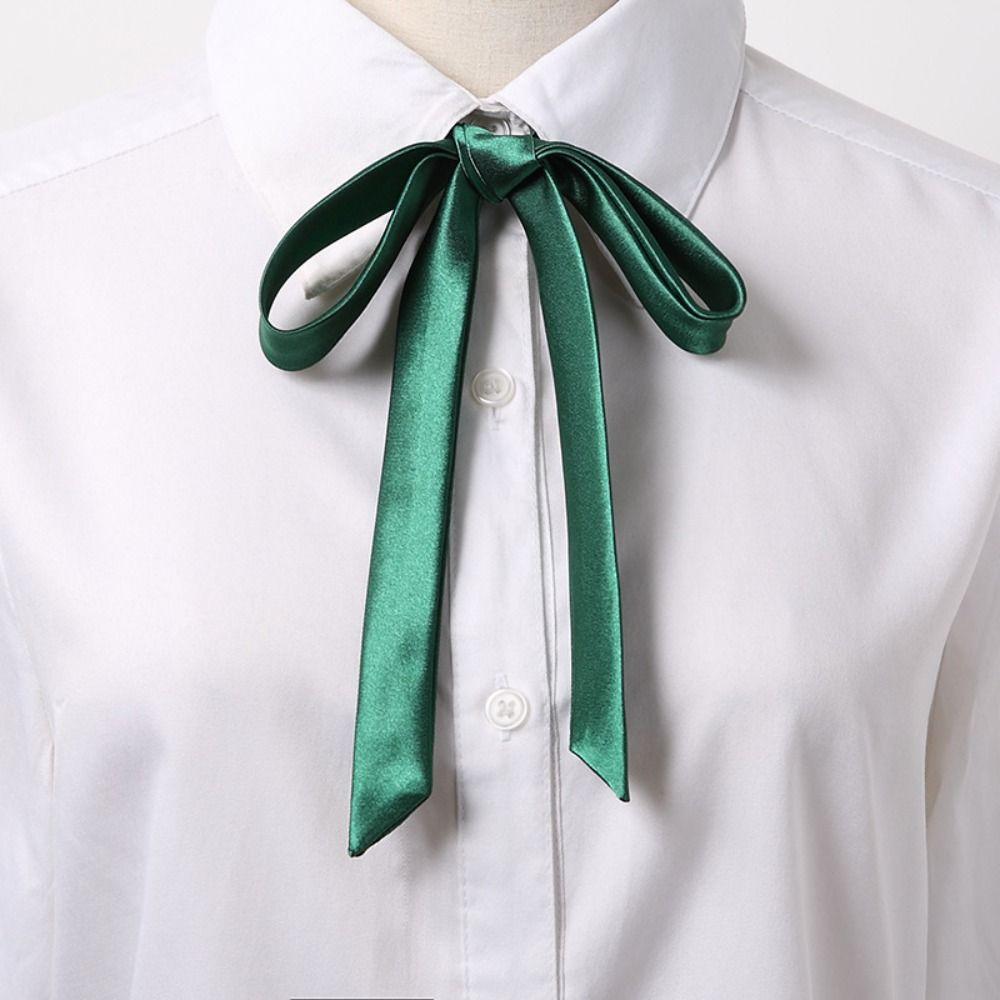 Vintage Satin Bow Tie Elegant Ribbon Fashion Fancy Necktie