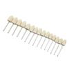 Fixture Felt Buffing Wheels Power Tool 25pcs Parts White Silver Buffer Disc