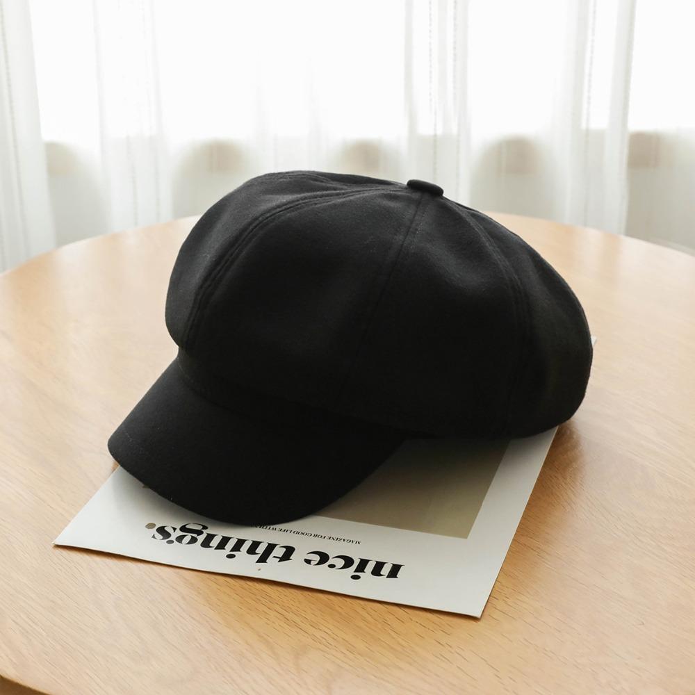 Solid Color Retro Berets Hat Duck Tongue Painter Cap Fashion Vintage Newsboy Cap Girls