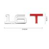 Автомобильный 3D Металлический 1.3T 1.4T 1.5T 2.0T 2.4T 2.8T 1.6T 1.8T 2.2T 2.5T 3.0T Логотип TURBO Шильдик Наклейки Задняя Наклейка Для Toyota Honda