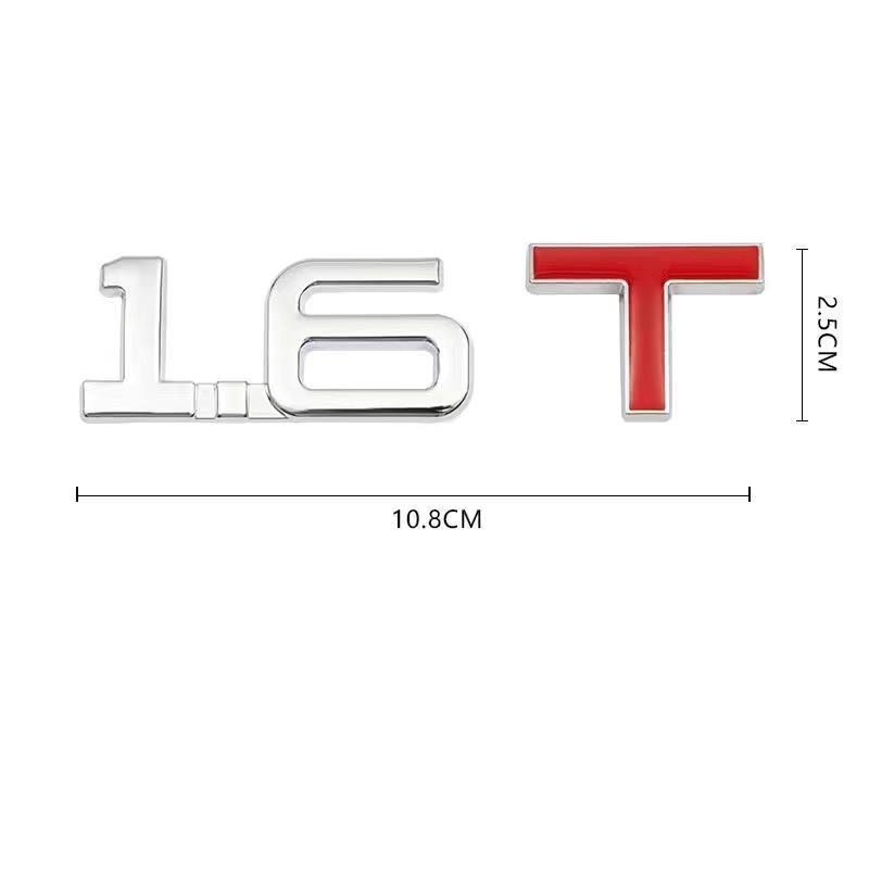 Автомобильный 3D Металлический 1.3T 1.4T 1.5T 2.0T 2.4T 2.8T 1.6T 1.8T 2.2T 2.5T 3.0T Логотип TURBO Шильдик Наклейки Задняя Наклейка Для Toyota Honda