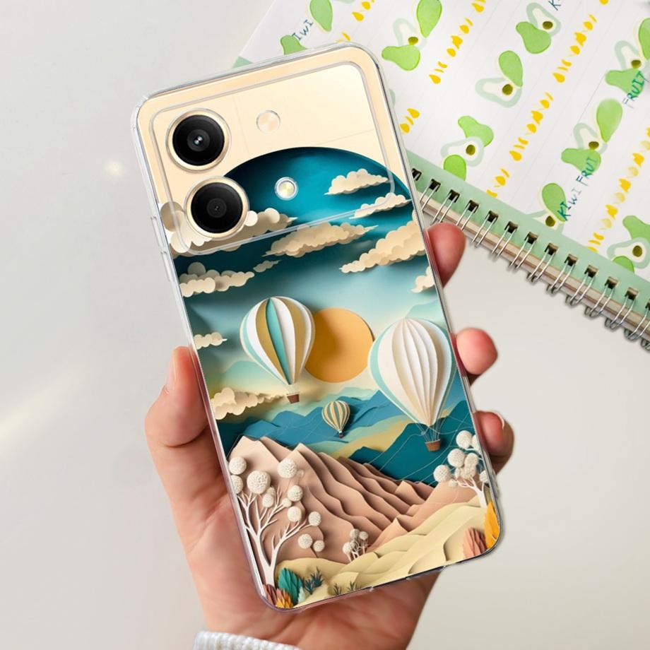 For Xiaomi Poco M6 Pro 4G 5G Poco X6 Pro x6 Neo Phone Case Clear Soft TPU Silicone Back Cover Cool Cartoon Girly Fashion Bumper