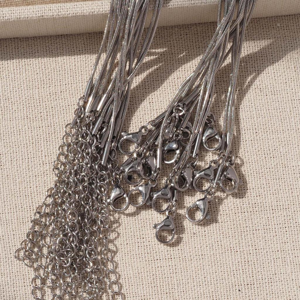 Золотая цепочка-змеиная кость из нержавеющей стали с вакуумным покрытием для сохранения цвета для женщин