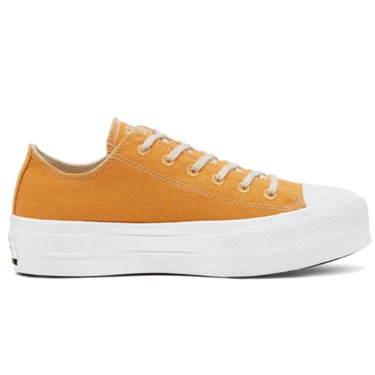 Кеды Chuck Taylor All Star Wmns Renew Cotton Converse на платформе низкие 'Sunflower Gold' Женские 567104C