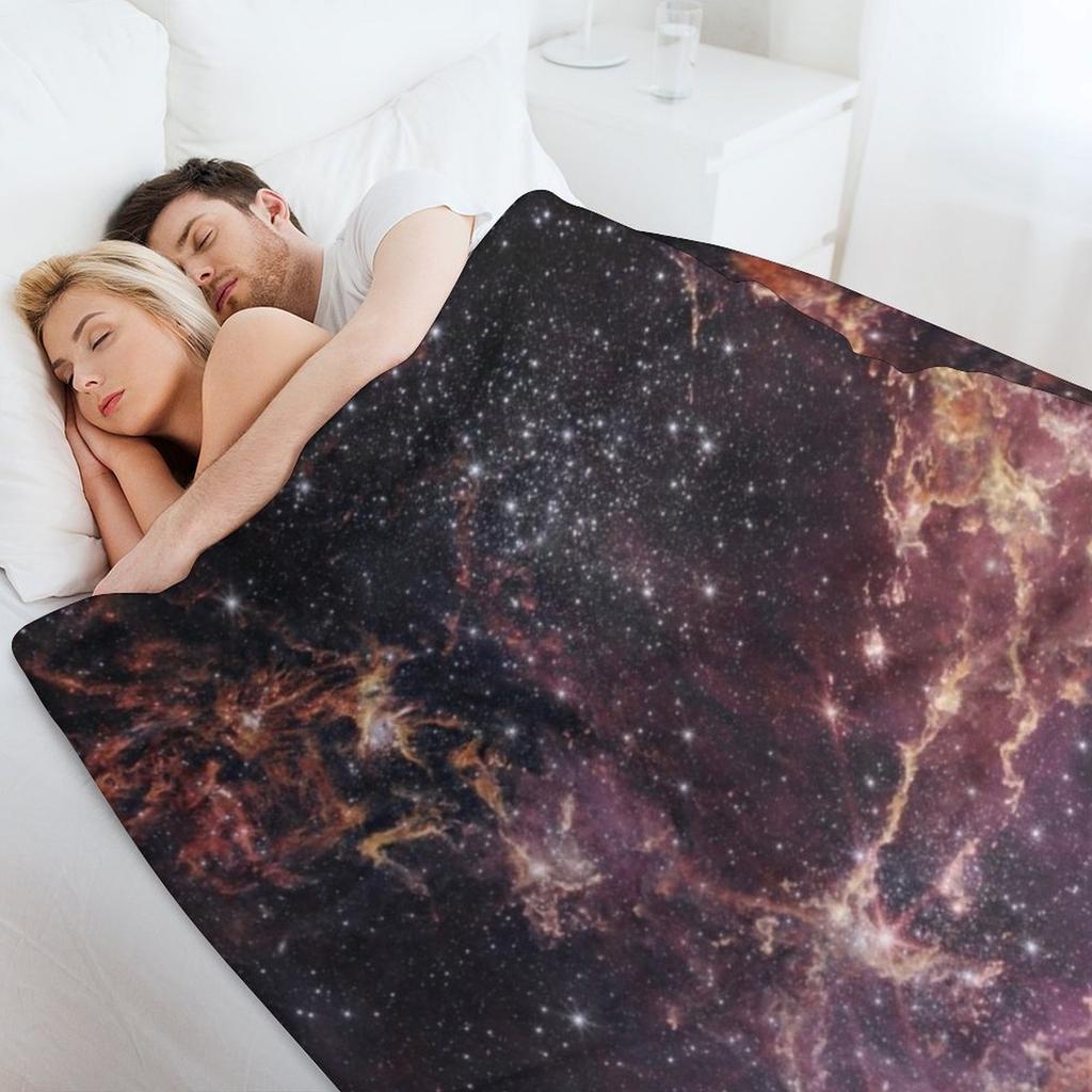Космический телескоп Джеймса Уэбба НАСА Малое Магелланово Облако NGC 346 Изображение Плед Детский среда для дивана Пледы