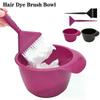 25-26 2PCS/Set Professional Hair Dye Color Brush Bowl Set Dye Mixer Hair Tint Dying Coloring Mixing Bowls Hairdressing Styling Tools
