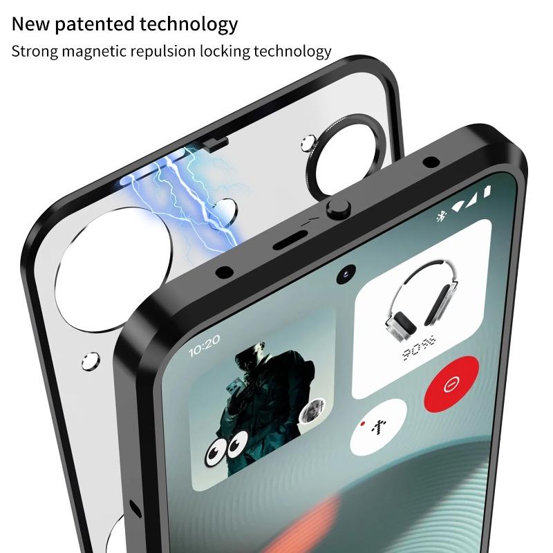 Для Nothing Phone 3 Защитный чехол из сплава с металлической защитой линзы для Nothing Phone (3) Прозрачная закаленная стеклянная ударопрочная крышка
