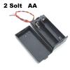 2, 3, 4 слота, порты размера AA, чехол для хранения аккумуляторов, держатель, черный, для инструментов для ремонта «сделай сам»
