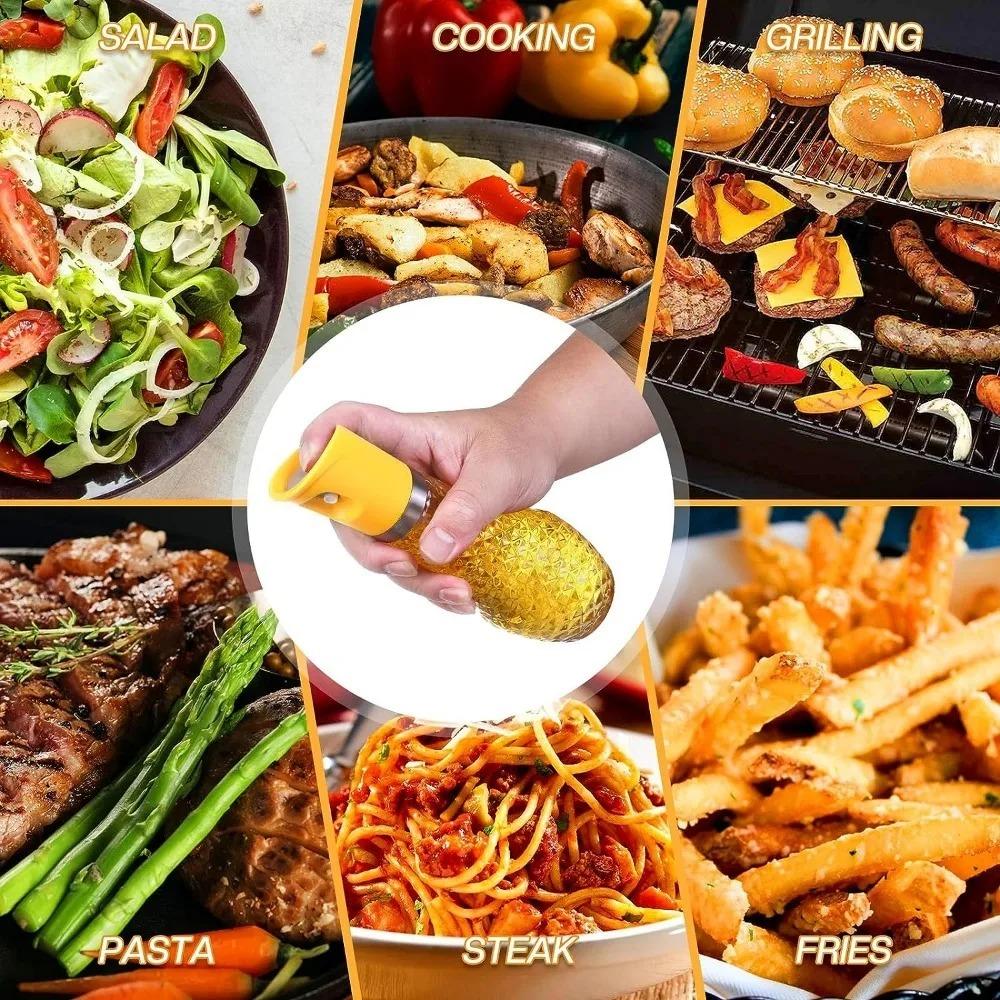 1 шт. Стеклянный распылитель масла для приготовления пищи, распылитель оливкового масла, фритюрница, салат, барбекю, кухня, выпечка, инструменты для выпечки