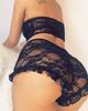 Женское кружевное нижнее белье, экзотический комплект лифчиков Babydoll, однотонный кружевной топ-бандо, тонкое нижнее белье в сеточку, сексуальная пижама, игрушка, одежда для сна