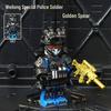 Минифигурка Delta Action Дракон: Золотая Розово-Красная Маска Волка Строительные Блоки