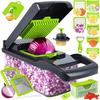 Multifunctional Vegetable Slicer Cutter Shredders With Basket Fruit Potato Chopper Carrot Grater Vegetable Tools Kitchen Home