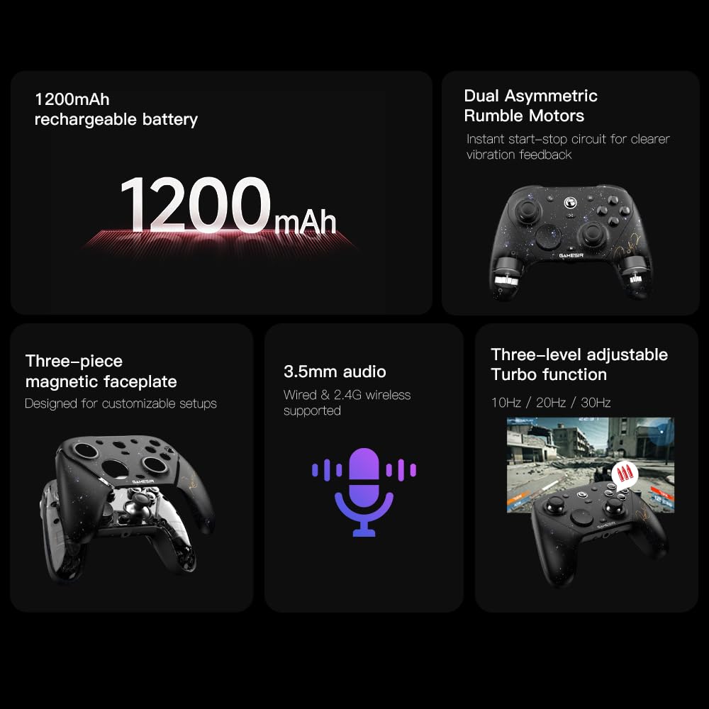 GameSir G7 Pro 8K PC Royal2 Collaboration Model Game Controller for gamepad with 8000Hz polling Js13ProTMR Hall effect trigger macro back mini 1000Hz