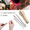 Handmade Sewing Supplies Canvas Leather Shoes Repair Tool Sewing Awl Needle Tool Kit  Leather Craft