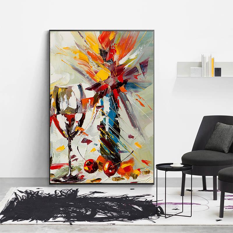 Abstract Watercolor Flowers Canvas Paintings Nordic Posters and Prints Wall Art Pictures for Living Room Home Decor No Frame