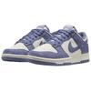 Nike Dunk Low Mini Swoosh - World Indigo Женские кроссовки Фиолетовый Парус Металлик-серебристый IB4417-103